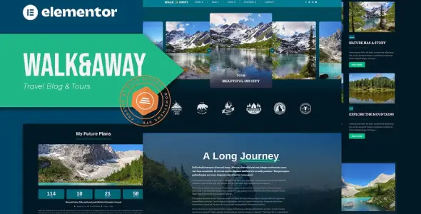 Walk&Away – Travel Blog & Tours Elementor Template Kit